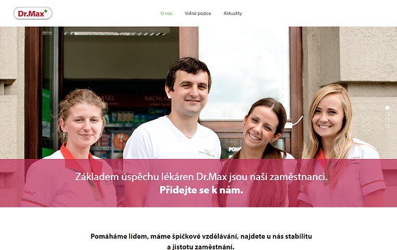 Web kariera.drmax.cz