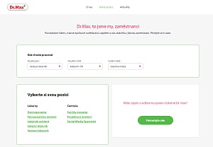 Web kariera.drmax.cz