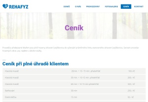 Web Rehafyz.cz