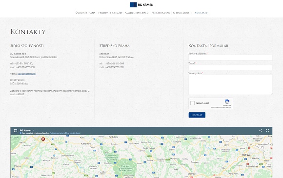 Web rgkamen.cz