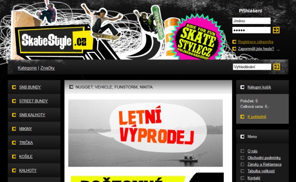 Web SkateStyle.cz