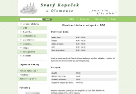 Web Svatý Kopeček u Olomouce